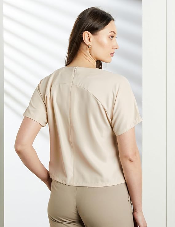 Symbol Premium Women's Crop Top (Relaxed Fit | Stylish | Desk-to-Dinner) (Available in Plus Sizes) - Image 3
