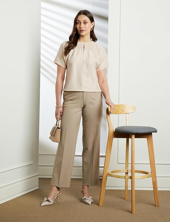 Symbol Premium Women's Crop Top (Relaxed Fit | Stylish | Desk-to-Dinner) (Available in Plus Sizes) - Image 2